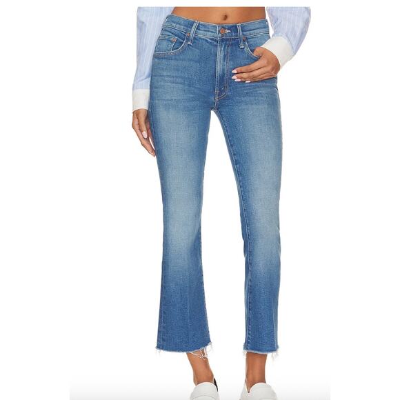 MOTHER Denim - MOTHER The Insider Ankle Fray in Eager Beaver Sz 24